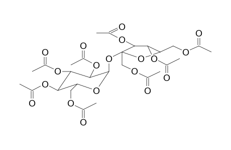 2,3,4,6-TETRA-O-ACETYL-GLUCOPYRANOSYL-(1->2)-BETA-D-1,3,4,6-TETRA-O-ACETYL-FRUCTOFURANOSIDE