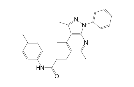 1H-pyrazolo[3,4-b]pyridine-5-propanamide, 3,4,6-trimethyl-N-(4-methylphenyl)-1-phenyl-