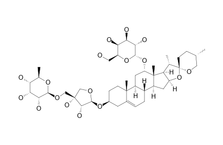 3-O-BETA-D-ALLOMETHYL0PYRANOSYL-(1->5)-BETA-D-APIOFURANOSYL-HELONIOGENIN-12-O-BETA-D-GALACTOPYRANOSIDE