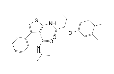 2-{[2-(3,4-dimethylphenoxy)butanoyl]amino}-N-isopropyl-4-phenyl-3-thiophenecarboxamide