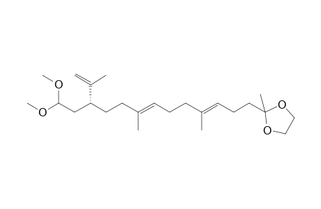 2-[(3E,7E,11R)-11-(2,2-dimethoxyethyl)-4,8,12-trimethyl-trideca-3,7,12-trienyl]-2-methyl-1,3-dioxolane