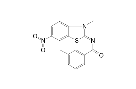 N-(3-Methyl-6-nitrobenzothiazolin-2-ylidene)-m-toluamide