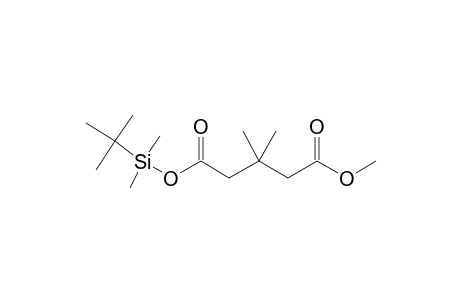 3,3-Dimethylglutaric acid, tert-butyldimethylsilyl methyl ester