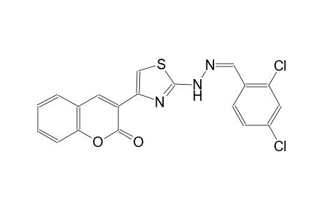 2,4-dichlorobenzaldehyde [4-(2-oxo-2H-chromen-3-yl)-1,3-thiazol-2-yl]hydrazone