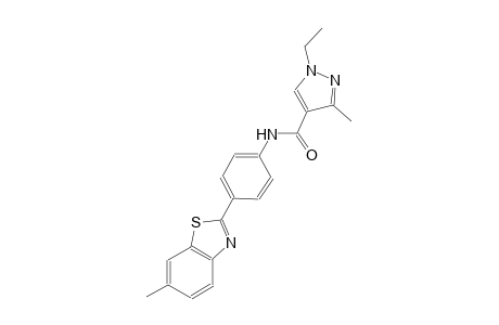 1-ethyl-3-methyl-N-[4-(6-methyl-1,3-benzothiazol-2-yl)phenyl]-1H-pyrazole-4-carboxamide