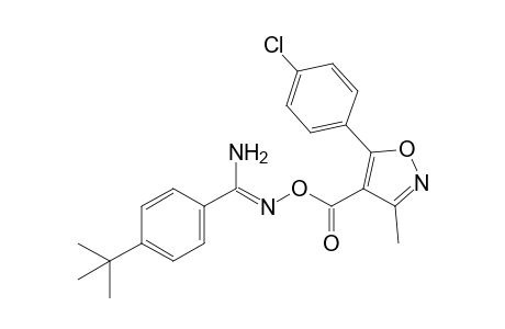 p-Tert-butyl-o-{[5-(p-chlorophenyl)-3-methyl-4-isoxazolyl]carbonyl}benzamidoxime