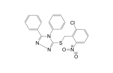 4H-1,2,4-triazole, 3-[[(2-chloro-6-nitrophenyl)methyl]thio]-4,5-diphenyl-