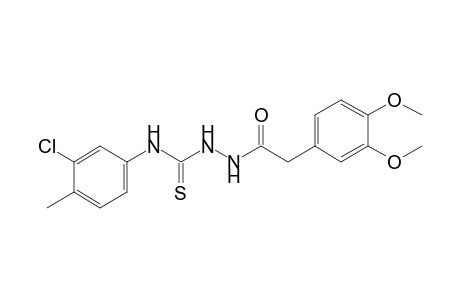 1-[(3,4-dimethoxyphenyl)acetyl]-4-(3-chloro-p-tolyl)-3-thiosemicarbazide