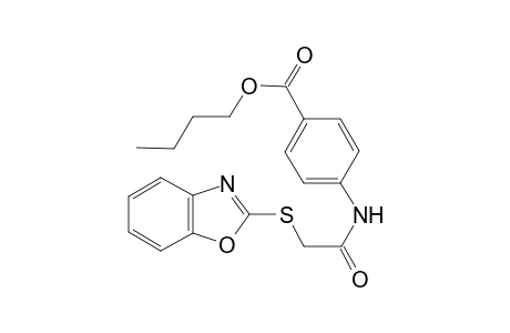 benzoic acid, 4-[[(2-benzoxazolylthio)acetyl]amino]-, butyl ester