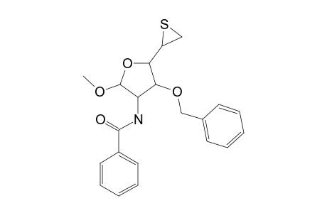 Methyl-2-benzamido-3-O-benzyl-2-deoxy-5,6-epithio.beta.-D-glucofuranoside