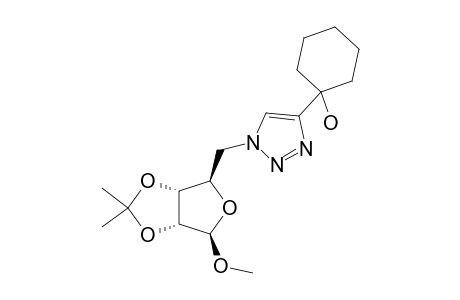 1-O-METHYL-2,3-O-ISOPROPYLIDENE-5-[4-(1-HYDROXYCYCLOHEXYL)-1-H-1,2,3-TRIAZOL-1-YL]-BETA-D-RIBOFURANOSE