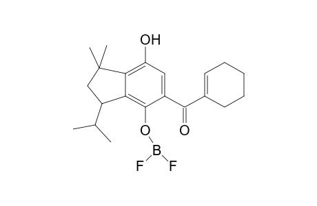 5-(cyclohex-1-en-1-ylcarbonyl)-7-hydroxy-1,1-dimethyl-3-(propan-2-yl)-2,3-dihydro-1H-inden-4-yl borodifluoridate