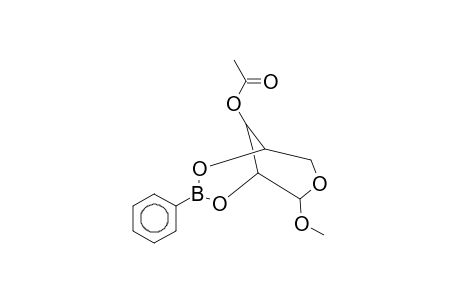 RIBOPYRANOSIDE, METHYL, CYCLIC 2,4-BENZENEBORONATE 3-ACETATE, beta-D-