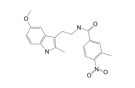 benzamide, N-[2-(5-methoxy-2-methyl-1H-indol-3-yl)ethyl]-3-methyl-4-nitro-