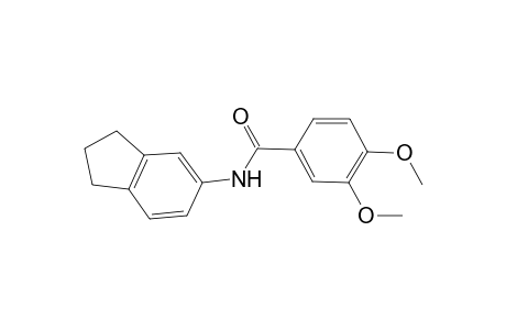 N-(2,3-dihydro-1H-inden-5-yl)-3,4-dimethoxybenzamide