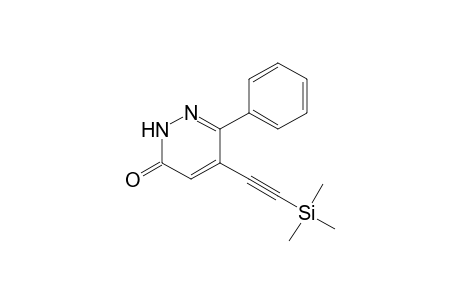 5-(3-Trimethylsilylethynyl)-6-phenyl-3(2H)-pyridazinone
