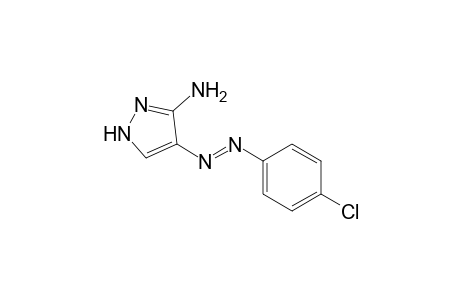 1H-Pyrazol-3-amine, 4-[(4-chlorophenyl)azo]-