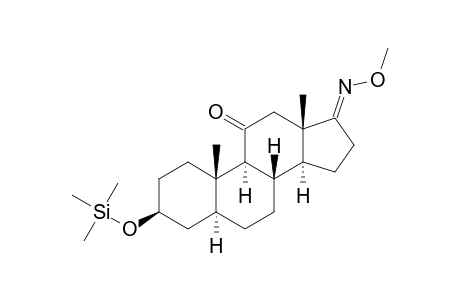 3.BETA.-[(TRIMETHYLSILYL)OXY]-5.ALPHA.-ANDROSTAN-11,17-DIONE-17-(O-METHYLOXIME)