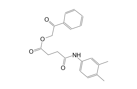 Butanoic acid, 4-[(3,4-dimethylphenyl)amino]-4-oxo-, 2-oxo-2-phenylethyl ester