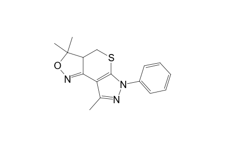 3a,4-Dihydro-3,3,8-trimethyl-6-phenyl-3H,6H-pyrazolo[4',3':5,6]thiopyrano[4,3-c]isoxazole