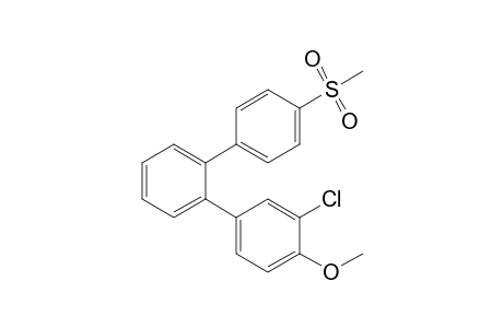 2-Chloranyl-1-methoxy-4-[2-(4-methylsulfonylphenyl)phenyl]benzene