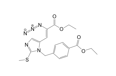 4-[[5-[(Z)-2-azido-3-ethoxy-3-keto-prop-1-enyl]-2-(methylthio)imidazol-1-yl]methyl]benzoic acid ethyl ester