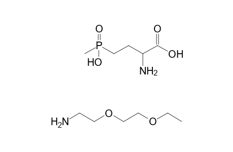 Butanoic acid, 2-amino-4-(hydroxymethylphosphinyl)-, salt with ethanamine, [2-(2-ethoxy)ethoxy]-, (1:1)