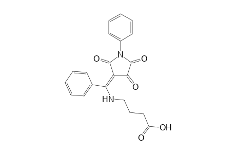 1-PHENYL-4-(PHENYL-(3-CARBOXYPROPYL-AMINO)-METHYLIDENE)-PYRROLIDINE-2,3,5-TRIONE