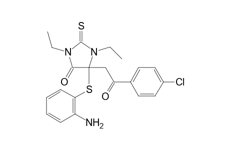 5-[(2-aminophenyl)thio]-5-[2-(4-chlorophenyl)-2-oxoethyl]-1,3-diethyl-2-thioxoimidazolidine-4-one