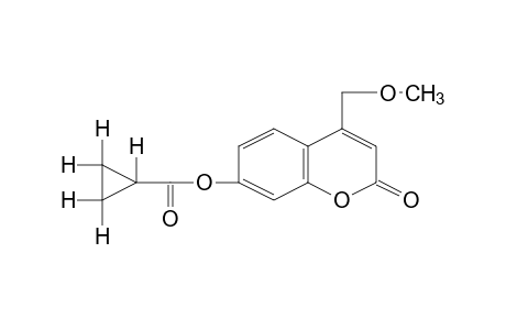 7-hydroxy-4-(methoxymethyl)coumarin, cyclopropanecarboxylate