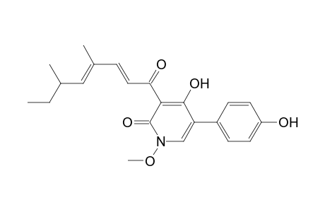 2(1H)-Pyridinone, 3-(4,6-dimethyl-1-oxo-2,4-octadienyl)-4-hydroxy-5-(4-hydroxyphenyl)-1 -methoxy-, (E,E)-