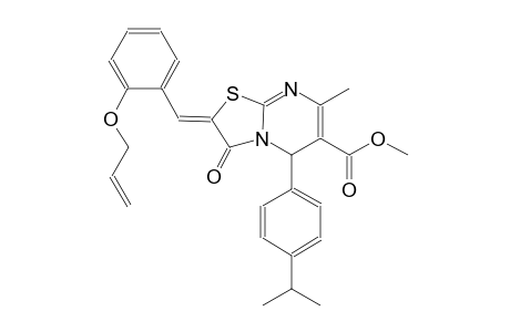 methyl (2Z)-2-[2-(allyloxy)benzylidene]-5-(4-isopropylphenyl)-7-methyl-3-oxo-2,3-dihydro-5H-[1,3]thiazolo[3,2-a]pyrimidine-6-carboxylate