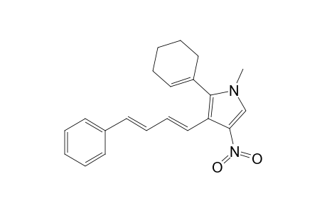 2-(1-cyclohexenyl)-1-methyl-4-nitro-3-[(1E,3E)-4-phenylbuta-1,3-dienyl]pyrrole