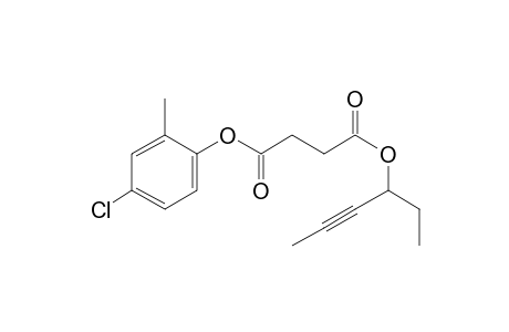 Succinic acid, hex-4-yn-3-yl 4-chloro-2-methylphenyl ester