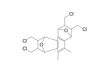 anti-9,10-Dimethyl-2,3,6,7-tetra(chloromethyl)-1,4;5,8-diepoxy-1,2,3,4,5,6,7,8-octahydrophenanthrene