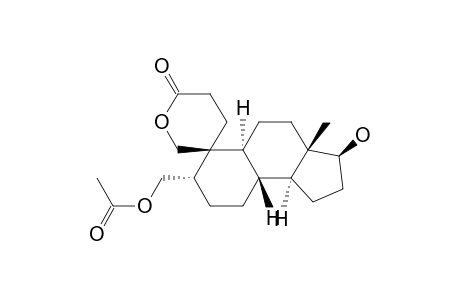 Spiro[6H-benz[e]indene-6,3'(6'H)-[2H]pyran]-6'-one, 7-[(acetyloxy)methyl]tetradecahydro-3-hydroxy-3a-methyl-, [3S-(3.alpha.,3a.alpha.,5a.beta.,6.alpha.,7.beta.,9a.alpha.,9b.beta.)]-