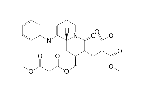 [1,2,3,4,6,7,12,12Bbeta-octahydro-2beta-[(methoxycarbonyl)acetoxymethyl]indolo[2,3-A]quinolizin-3alpha-ylmethyl]malonic acid dimethylester