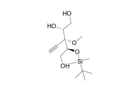 (2S,3R,4R)-2-(tert-Butyldimethylsilyloxy)-2-ethynyl-3-methoxypentan-1,4,5-triol