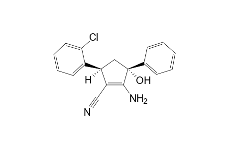 (3R,5S)-2-amino-5-(2-chlorophenyl)-3-hydroxy-3-phenyl-1-cyclopentenecarbonitrile