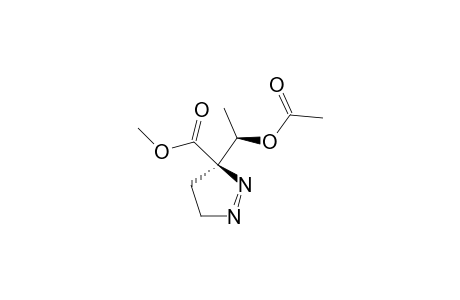 SYN-3-CARBOMETHOXY-3-(1'-ACETOXYETHYL)-1-PYRAZOLINE;MAJOR_STEREOMER