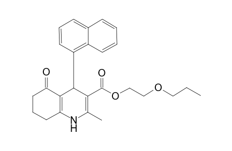 2-Methyl-4-(1-naphthalenyl)-5-oxo-4,6,7,8-tetrahydro-1H-quinoline-3-carboxylic acid 2-propoxyethyl ester