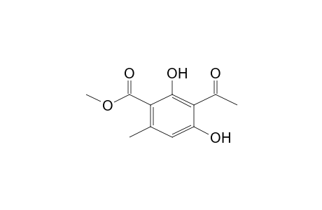 3-Acetyl-2,4-dihydroxy-6-methyl-benzoic acid, methyl ester