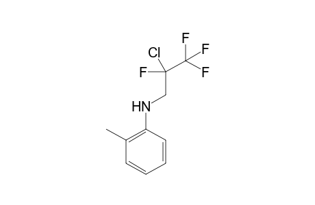 N-(2-Chloro-2,3,3,3-tetrafluoropropyl)-2-methylaniline