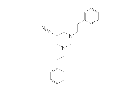 1,3-diphenethylhexahydro-5-pyrimidinecarbonitrile