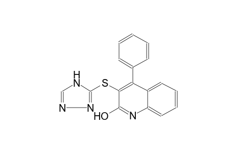 2-quinolinol, 4-phenyl-3-(4H-1,2,4-triazol-3-ylthio)-