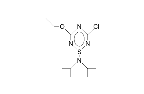 1-Diisopropylamino-3-ethoxy-5-chloro-1,2,4,6-thiatriazine