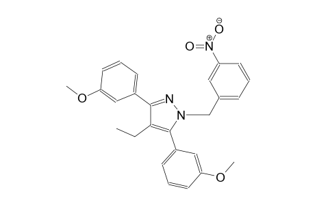 4-ethyl-3,5-bis(3-methoxyphenyl)-1-(3-nitrobenzyl)-1H-pyrazole