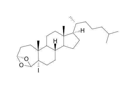 3.alpha.,5-Epoxy-6.alpha.-iodo-A-homo-4-oxa-5.alpha.-cholestane