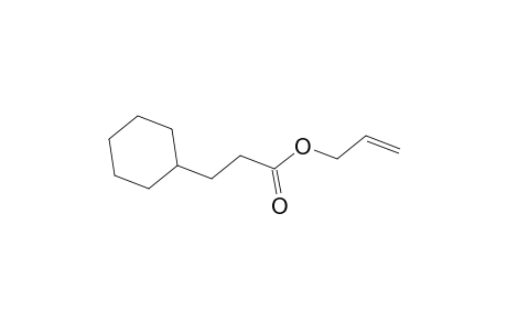 Cyclohexanepropionic acid allyl ester