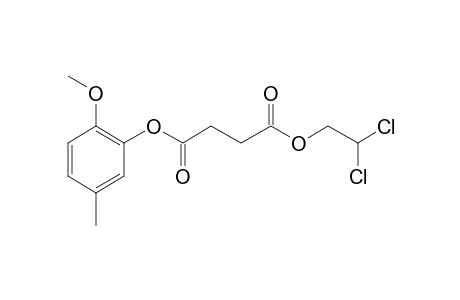 Succinic acid, 2,2-dichloroethyl 2-methoxy-5-methylphenyl ester